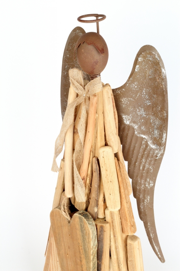 Soška drevený anjel 50cm