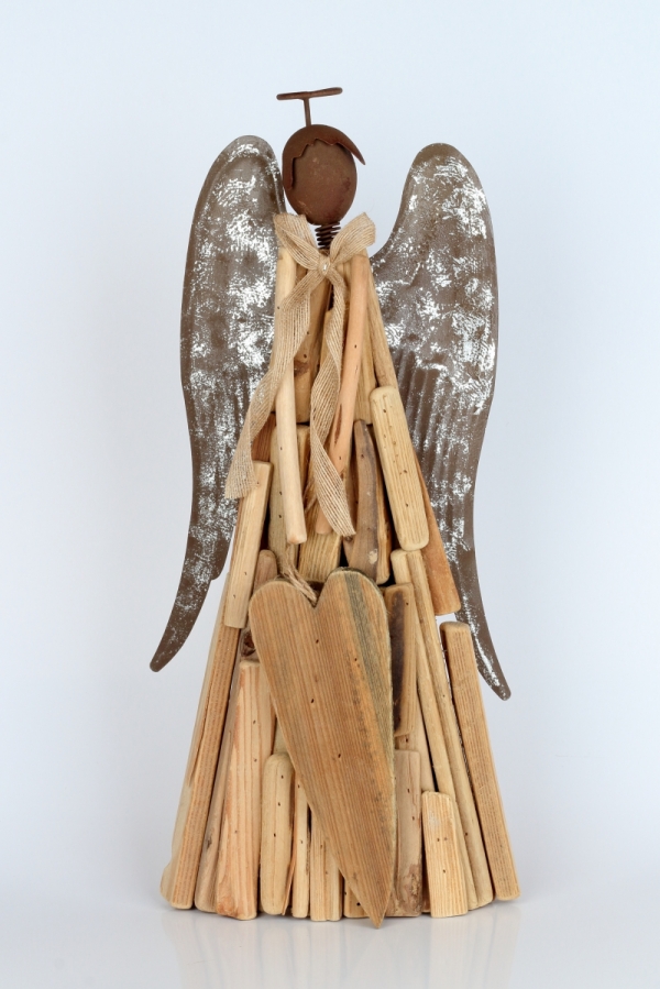 Soška drevený anjel 50cm