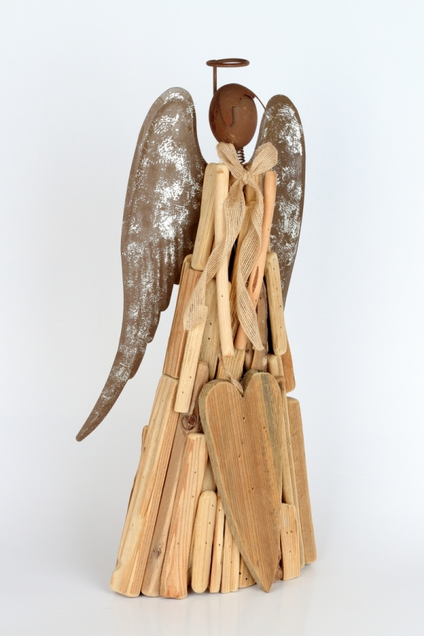 Soška drevený anjel 50cm