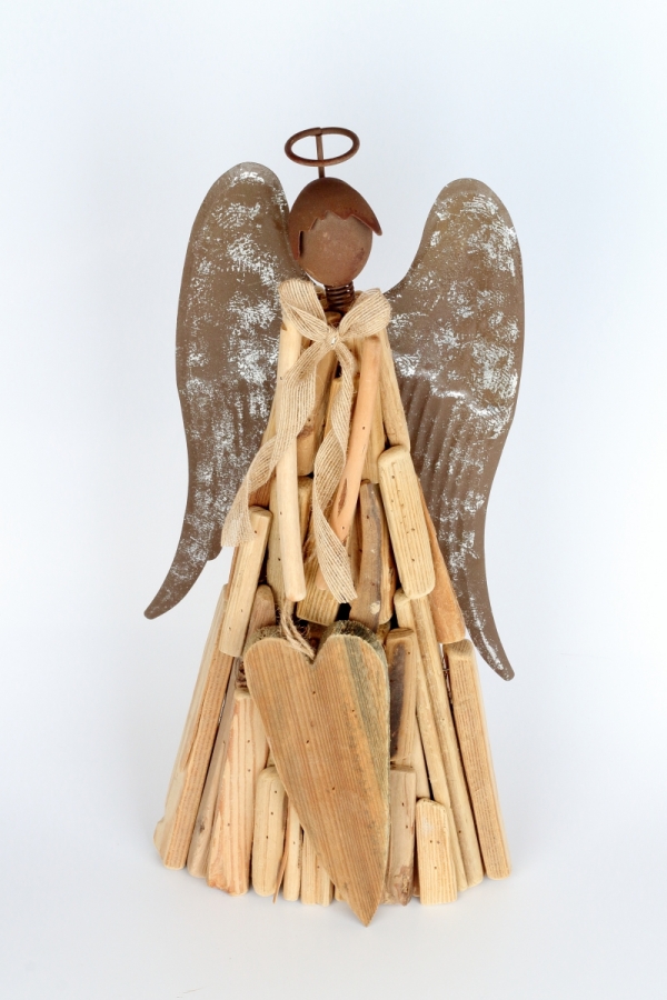 Soška drevený anjel 50cm