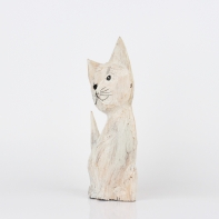 Soška mačka biela 30cm