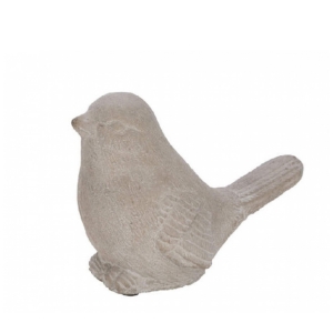 Soška vtáčik sediaci 17 x 10 x 13 cm betón