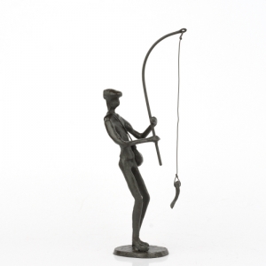 Soška rybár 24x10x6cm