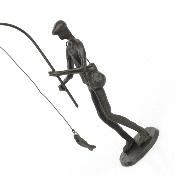 Soška rybár 24x10x6cm