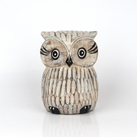 Soška sova svetlá 21cm 