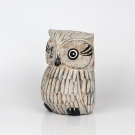 Soška sova svetlá 21cm 