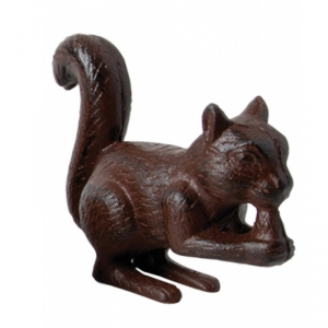 Soška veverička 14,6 x 5,9 x 11,6 cm liatina