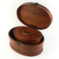 Šperkovnica drevená 2 kusy