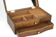 Šperkovnica drevená skrinka 28x16x10cm