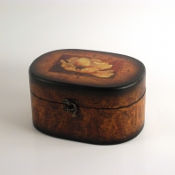 Šperkovnica drevená skrinka (set 2ks) 23/19cm