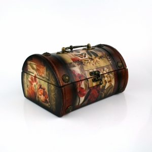 Šperkovnica drevený kufrík 23cm