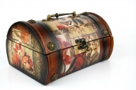 Šperkovnica drevený kufrík 23cm