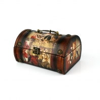 Šperkovnica drevený kufrík 23cm