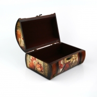 Šperkovnica drevený kufrík 23cm