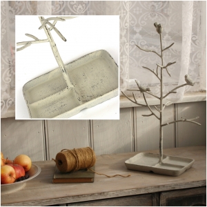 Šperkovnica strom s vtáčikmi 46cm