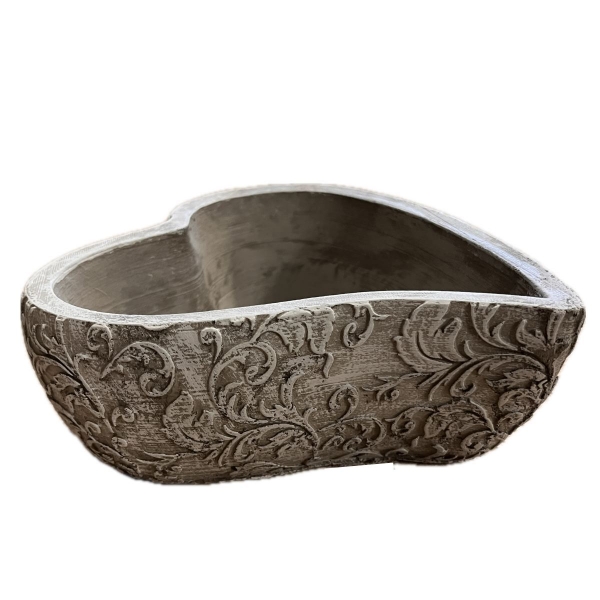 Srdce betónový kvetináč na cintorín 6 x 16 x 18 cm