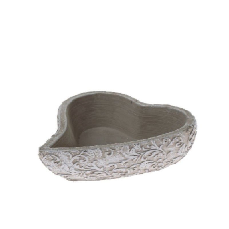 Srdce betónový kvetináč na cintorín 6 x 16 x 18 cm