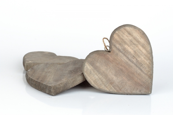 Srdce s láskou darovane tmavé 13x13cm