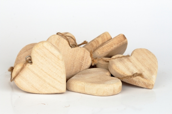 Srdce z lásky drevené 8x8cm