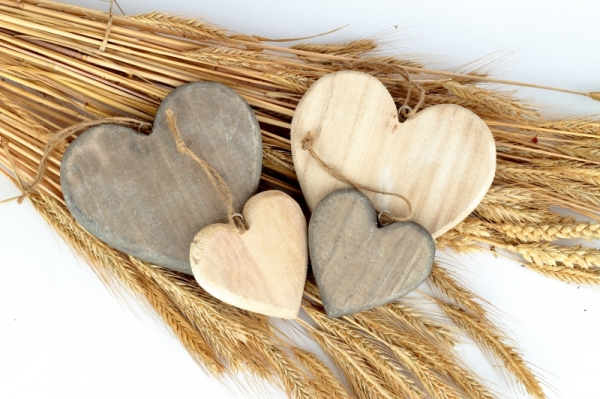 Srdce z lásky drevené 8x8cm