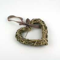 Srdce závesné prútené 20cm