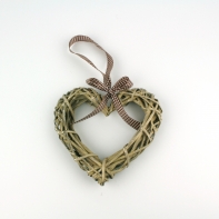 Srdce závesné prútené 20cm
