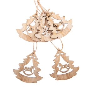 Staré vianočné ozdoby sada 6ks