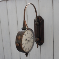 Starodávne obojstranné hodiny CHATEAU CANET 24 cm