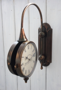 Starodávne obojstranné hodiny CHATEAU CANET 24 cm