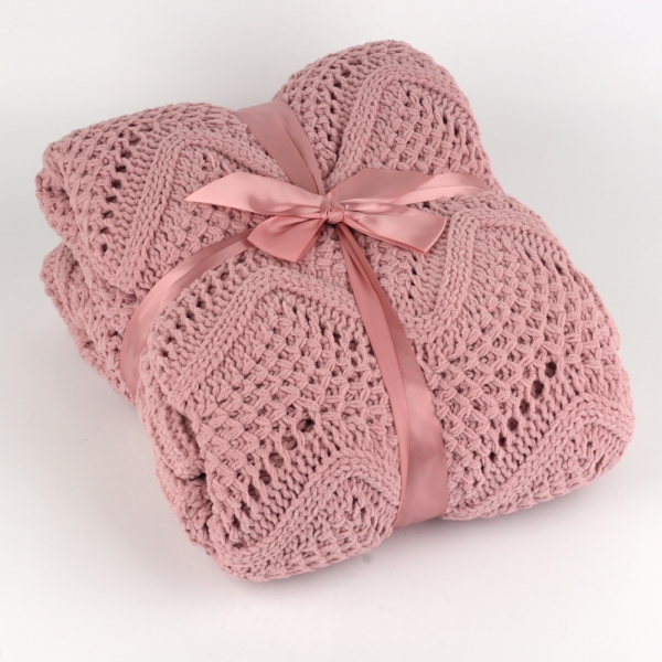 Staroružová deka 130x160cm