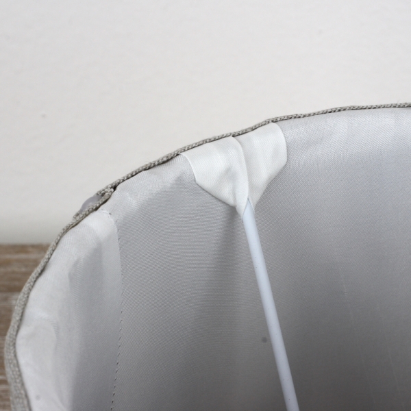 Tienidlo k lampe šedej 23cm 