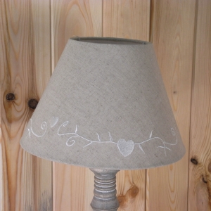 Tienidlo na lampu prírodné tkanina 15cm