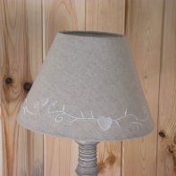 Tienidlo na lampu prírodné tkanina 15cm