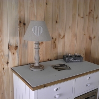 Tienidlo na lampu pruhované srdce 15cm