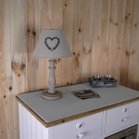 Tienidlo na lampu vidiecke srdce 15cm