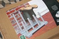 Stojan na topánky šedý