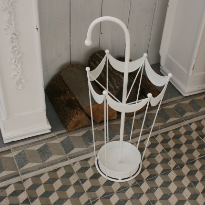 Stojan na dáždniky biely 65cm