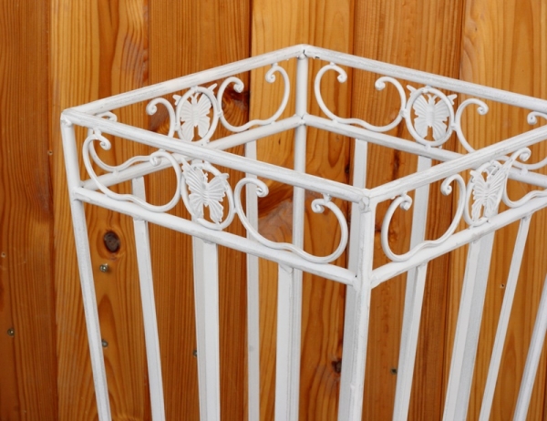 Stojan na dáždniky kovový biely 52cm