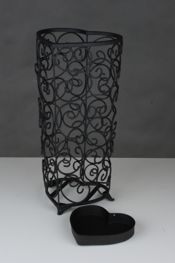 Stojan na dáždniky srdce kov 51cm