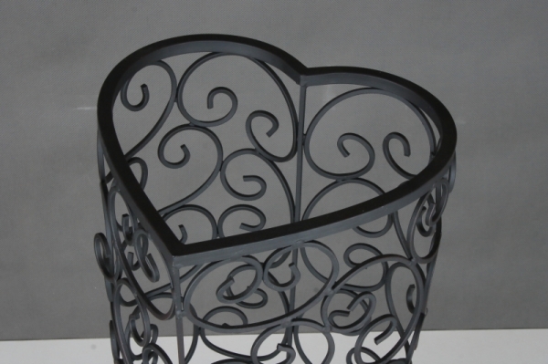 Stojan na dáždniky srdce kov 51cm