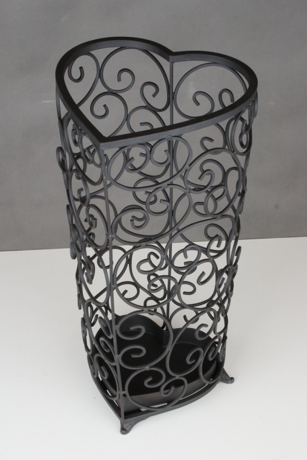 Stojan na dáždniky srdce kov 51cm