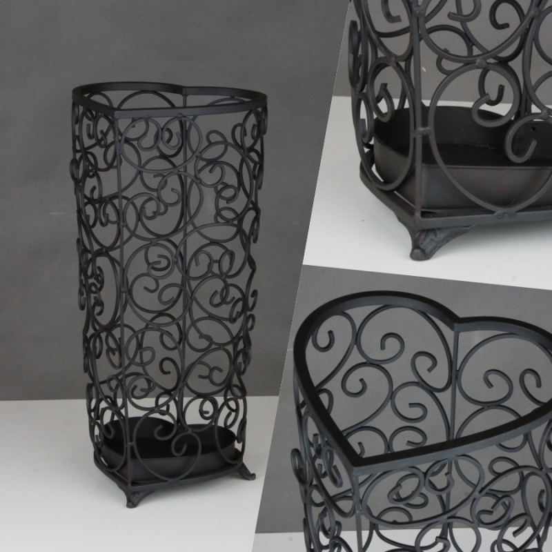 Stojan na dáždniky srdce kov 51cm