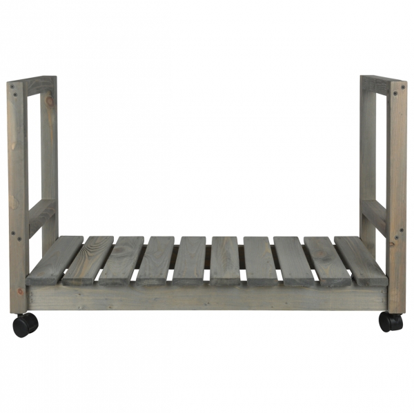 Stojan na drevo pojazdný 84 x 30 x 55,5 cm drevený