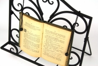 Stojan na kuchárku čierny kov 37x36x7cm