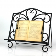 Stojan na kuchárku čierny kov 37x36x7cm