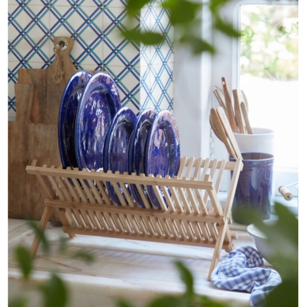 Stojan na kuchynské náradie ABBEY modrý 12 x 12 x 17 cm keramický
