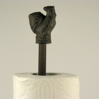 Stojan na kuchynské utierky - kohút 37cm