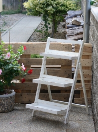 Stojan na květiny 3 police bílý 98cm