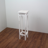 Stojan na kvety biely - sada 2 ks 63 / 70cm