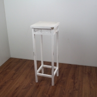 Stojan na kvety biely - sada 2 ks 63 / 70cm